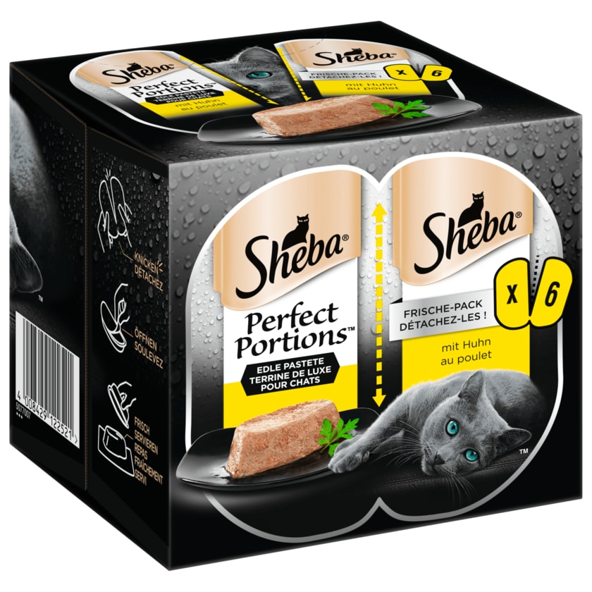 Sheba Perfect Portions Edle Pastete mit Huhn 6x37,5g